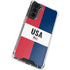 American Flag Color Block Galaxy S21 FE Clear Case